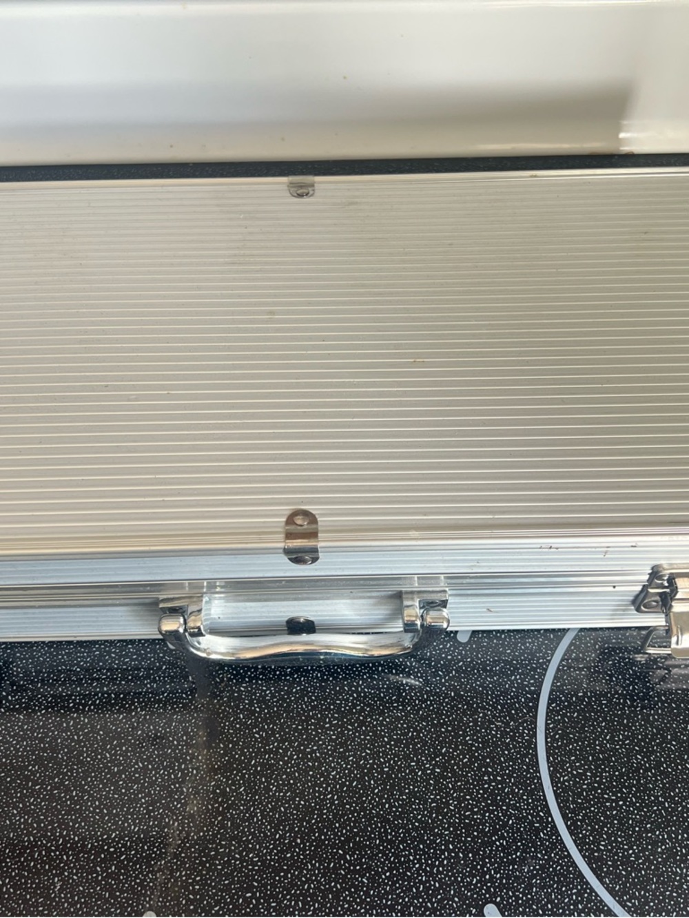 Silver Aluminum Carry Case with Handle